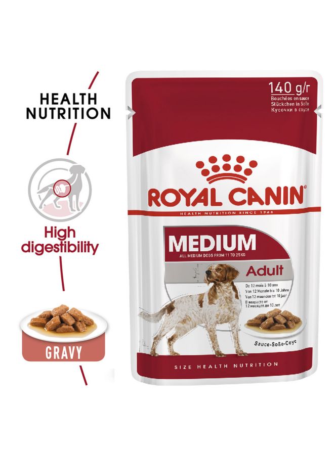 رويال كانين عبوة مكونة من 10 قطع من الطعام الرطب للحيوانات متوسطة الوزن البالغة للعناية بالحجم والصحة والتغذية 10x140جرام - Image 2