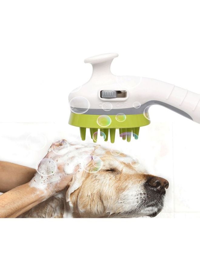 UNIVERSAL Water Sprayer Massager Head White/Green 13x7x8cm - Image 2