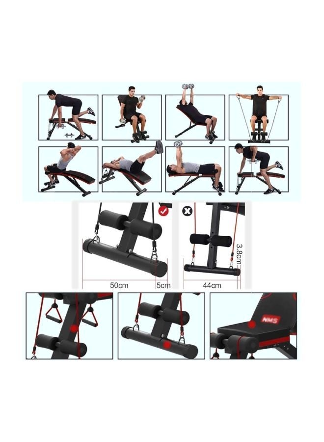 Max Strength Aluminum Foldable Weight Lifting Bench 105x30x30cm - Image 3
