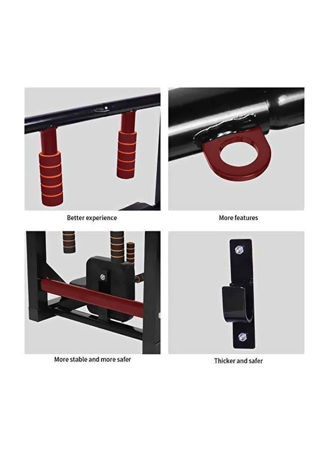 Max Strength - Aluminum 2-In-1 Multifunctional Horizontal Wall Mounted Pull Up Bar 77x74x10.5cm - Image 1
