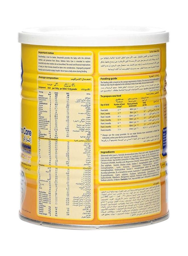 Bebelac - Extra Care Infant Formula 400grams - Image 1