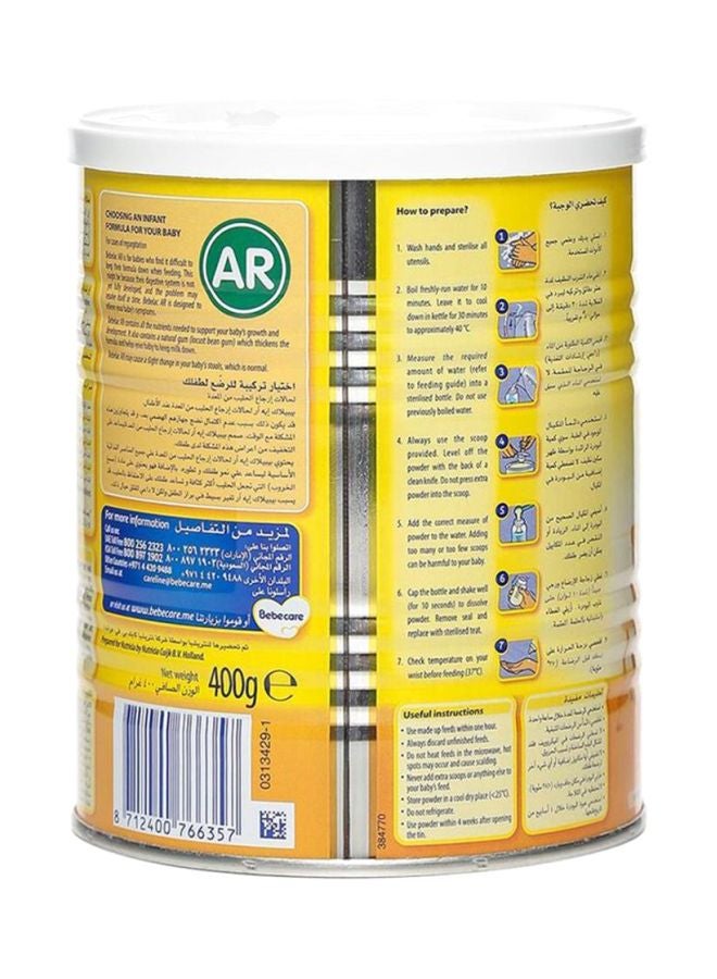 Bebelac - Anti-Regurgitation AR Milk 400grams - Image 1