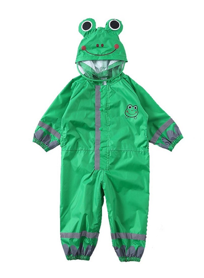 Generic Breathable Waterproof Raincoat Green  - Image 1