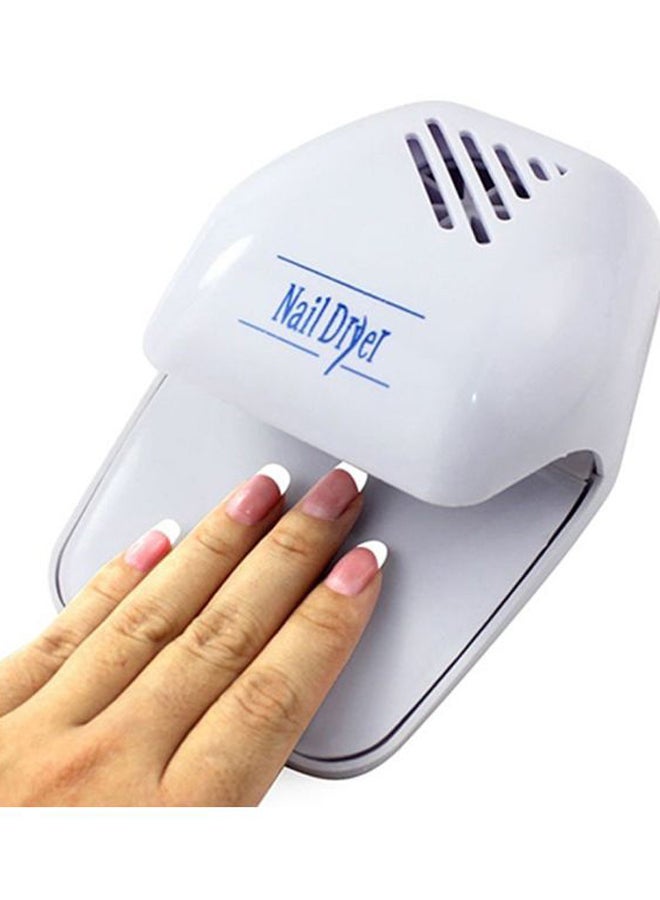 فوكس مجفف طلاء أظافر جل احترافي محمول. أبيض/أزرق - Image 2