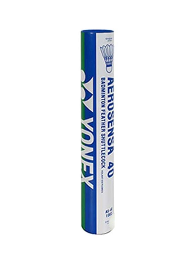 Yonex - 12-Piece Aerosensa 40 Badminton Feather Shuttlecock Set 38.50x6.70cm - Image 1