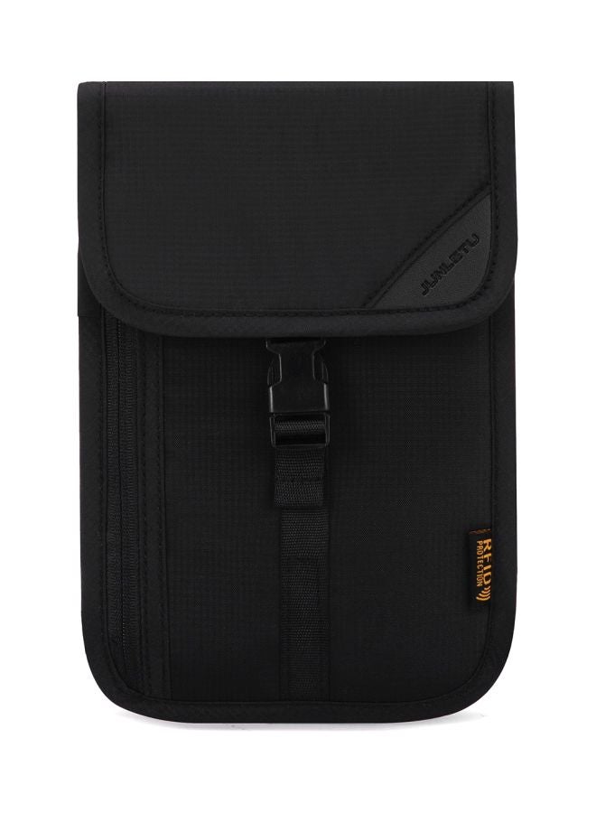 JUNLETU - Travel Neck Pouch With RFID Blocking 22x15x1cm - Image 1