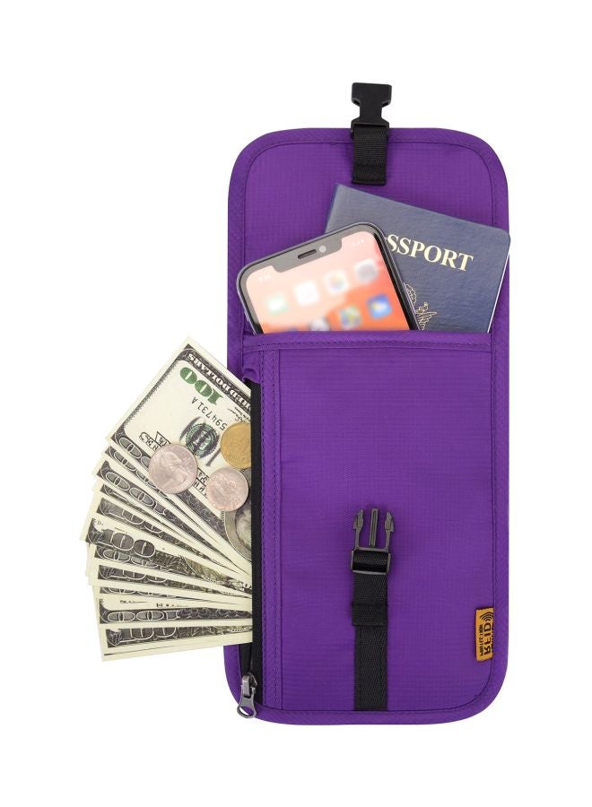 جونليتو حقيبة رقبة للسفر مع خاصية حجب تحديد الهوية بموجات الراديو أرجواني - Image 3