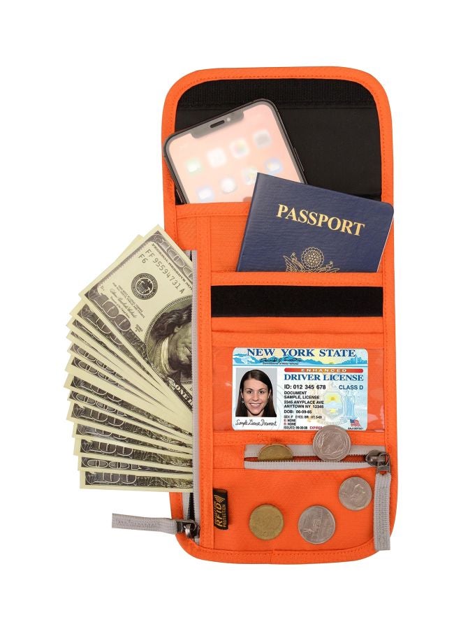 JUNLETU - Travel Neck Pouch With RFID Blocking 24x15x2cm - Image 1