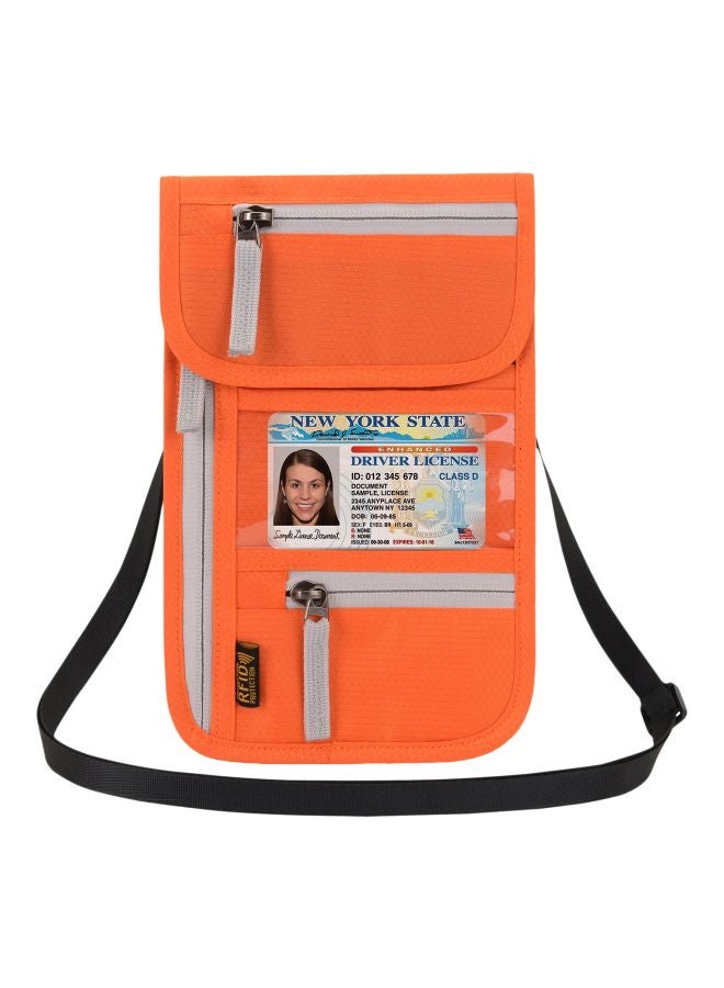 JUNLETU - Travel Neck Pouch With RFID Blocking 24x15x2cm - Image 1