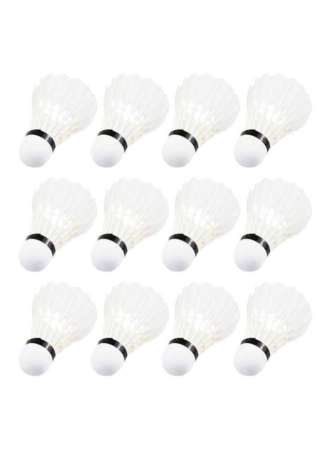 LIXADA Pack Of 12 Badminton Shuttlecocks 39x6.6x6.6cm - Image 1