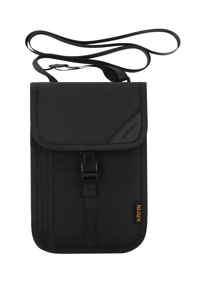 JUNLETU - Travel Neck Pouch With RFID Blocking 22x15x1cm - Image 1