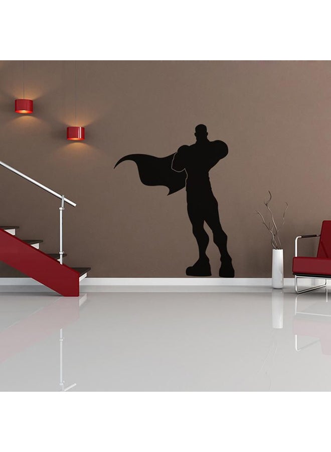 Generic - Superman Themed Wall Sticker Black 50x40cm - Image 1