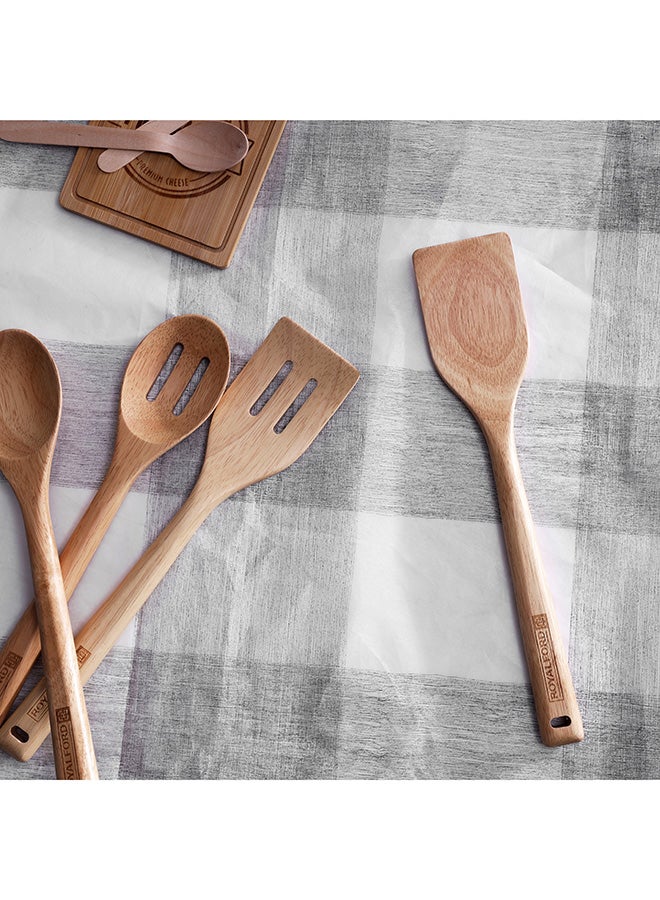 Royalford Rubber Wood Turner Brown 30x6cm - Image 4
