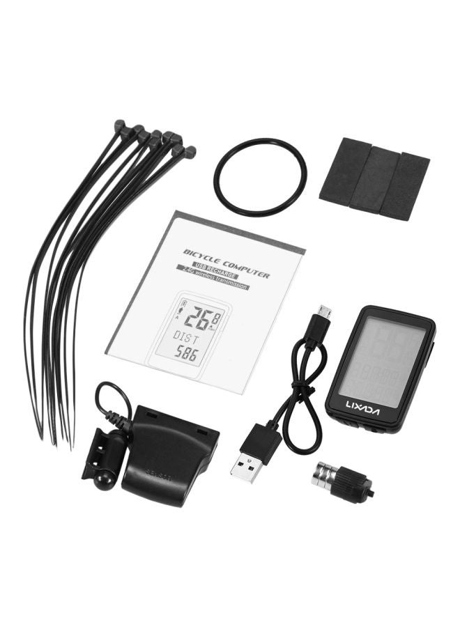 LIXADA USB Cycling Speedometer 2.5x1.6x0.7inch  - Image 1