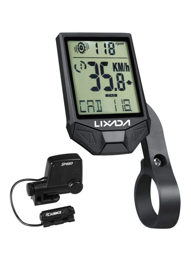 Waterproof LCD Cycling Computer 3x2inch