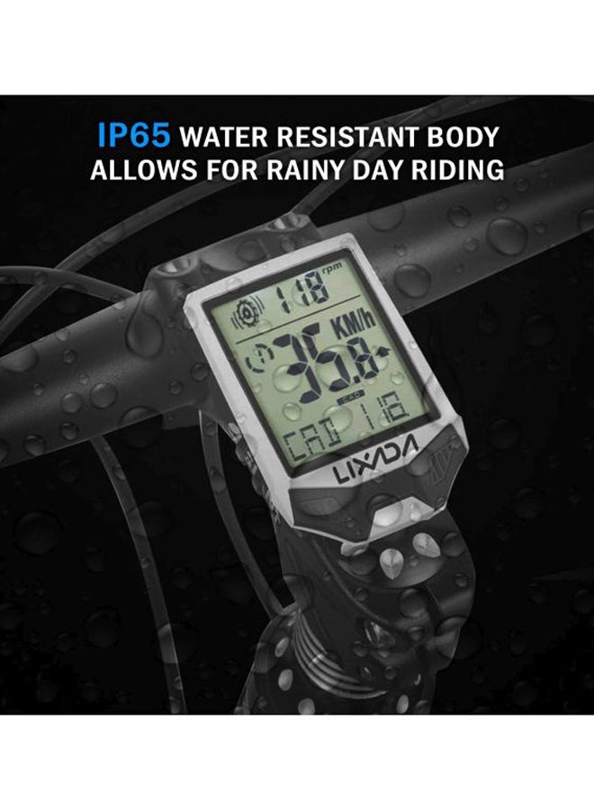 Waterproof LCD Cycling Computer 3x2inch