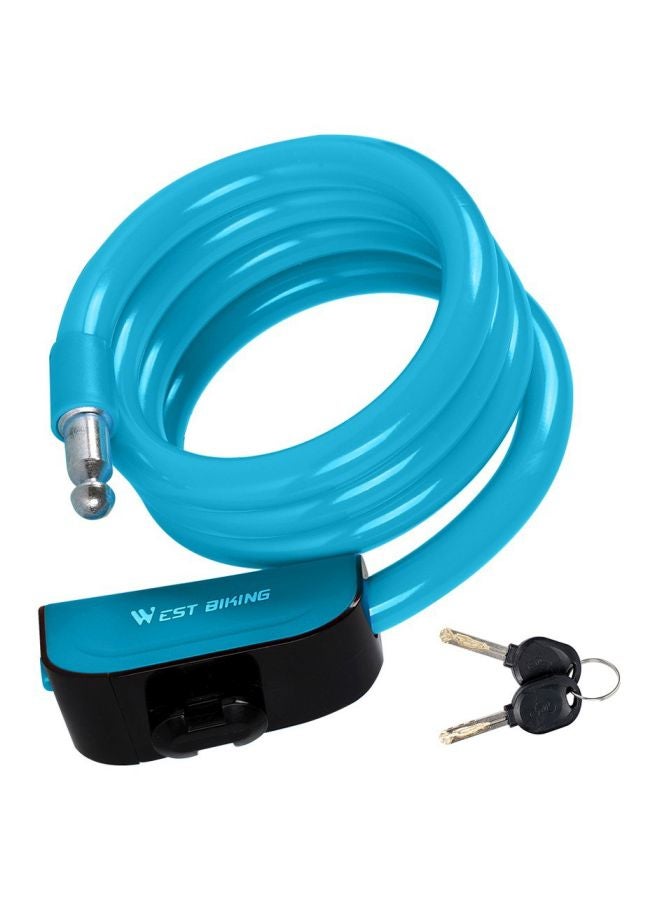 WEST BIKING - Digit Code Combination Bicycle Security Lock With Keys - Image 1