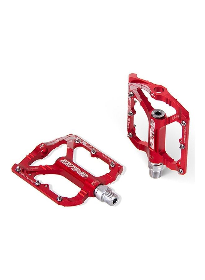 ENLEE 2-Piece Aluminium Alloy Flat Bicycle Pedal Set 4.5x3.6inch - Image 3