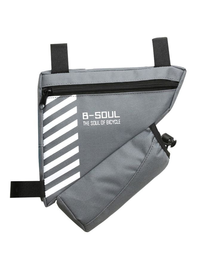 B-SOUL Triangle Bag With Water Bottle Pocket 21x18x1.5cm  - Image 1