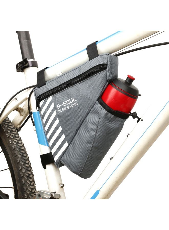 B-SOUL Triangle Bag With Water Bottle Pocket 21x18x1.5cm  - Image 4