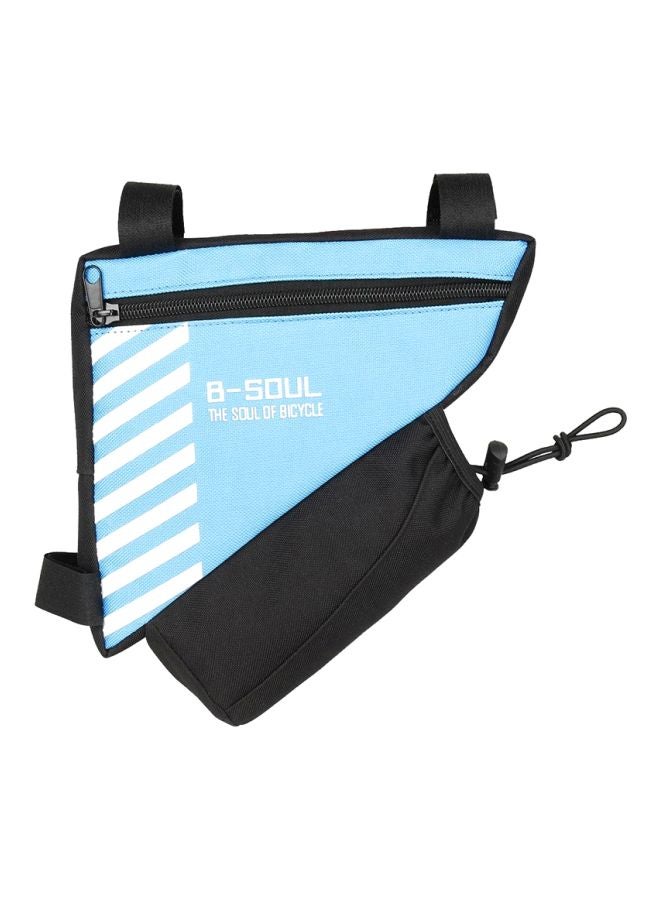 B-SOUL Triangle Bag With Water Bottle Pocket Blue/Black - Image 1