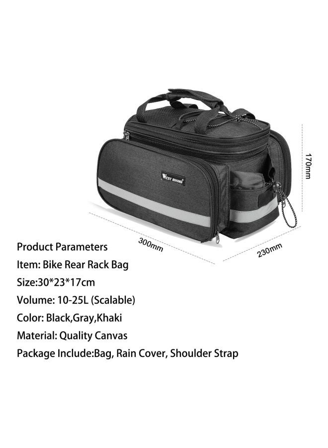 WEST BIKING Waterproof Mountain Bike Saddle Bag 30x23x17cm  - Image 2