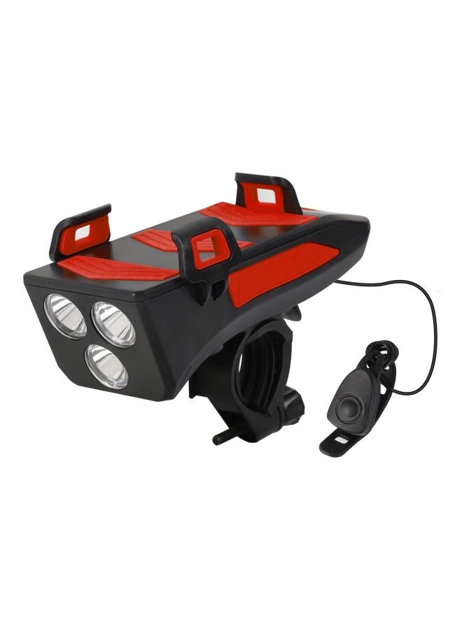 ويست بايكنج حامل هاتف للدراجة 4 في 1 مزود بإضاءة LED 12.5x5.2سم  - Image 1