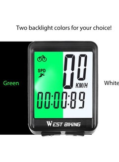 ويست بايكنج ساعة توقيت LED لعداد المسافات أثناء ركوب الدراجات 15.6x8x4.5سم  - Image 2
