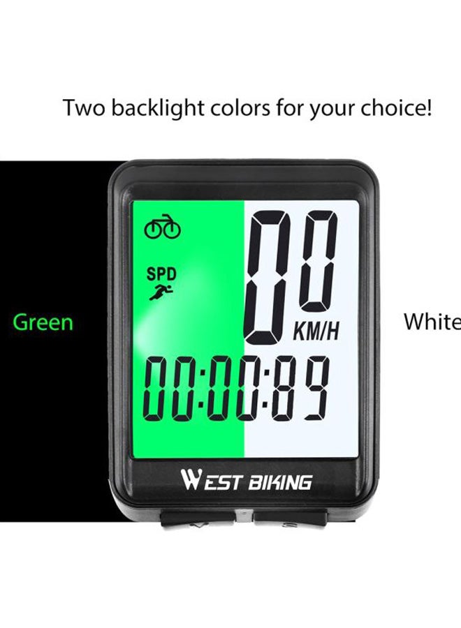 ويست بايكنج ساعة توقيت LED لعداد المسافات أثناء ركوب الدراجات 15.6x8x4.5سم  - Image 2