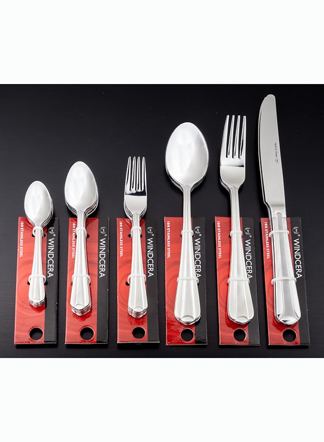WINDCERA 3-Piece Prestina Stainless Steel Dinner Fork Set Silver 3x20cm - Image 3