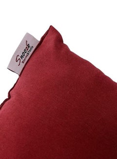 snooze Neck Support Pillow Microfiber Dark Red 20x25cm  - Image 2