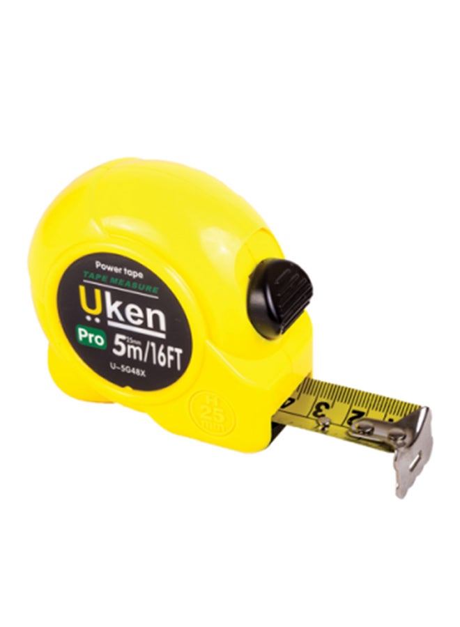 Uken Pro Measuring Tape Yellow/Black 5meter Yellow/Black 5meter