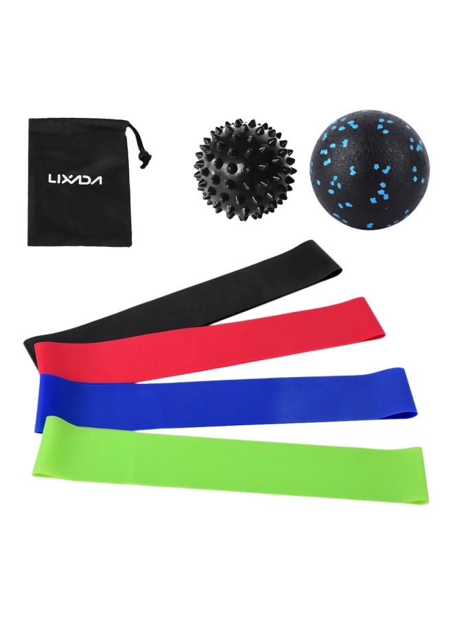 ليكسادا طقم أشرطة مقاومة حلقية لعمل تمارين مكون من 7 قطع - Image 1
