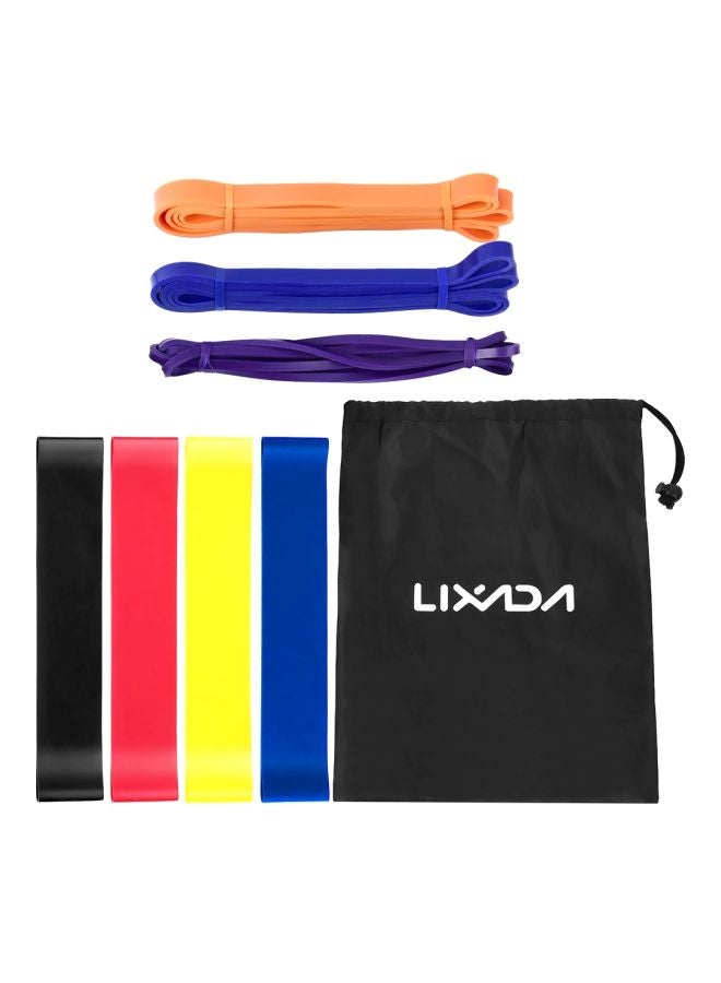 LIXADA 8-Piece Exercise Resistance Loop Bands Set  - Image 1