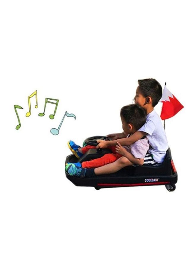 كول بيبي لعبة سيارة ركوب كهربائية كريزي دريفت دوارة بزاوية 360 درجة متعدد الألوان 83x30x51سم - Image 2