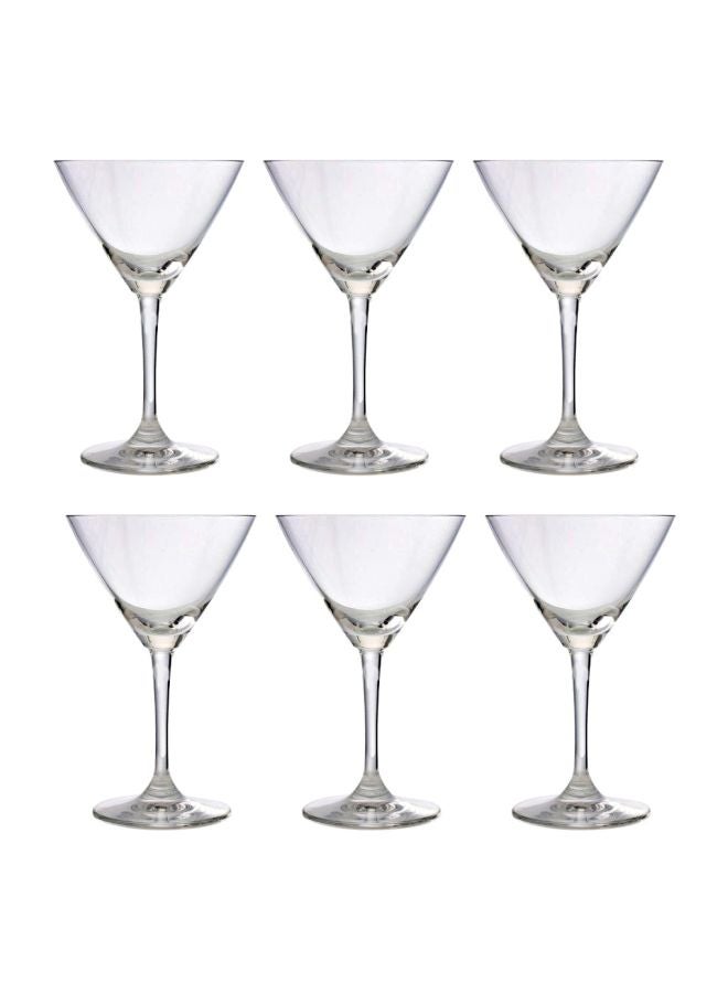 Ocean 6-Piece Classic Martini Glass Set Clear 95ml  - Image 1