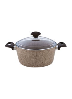 Deep Casserole With Lid Brown 26cm