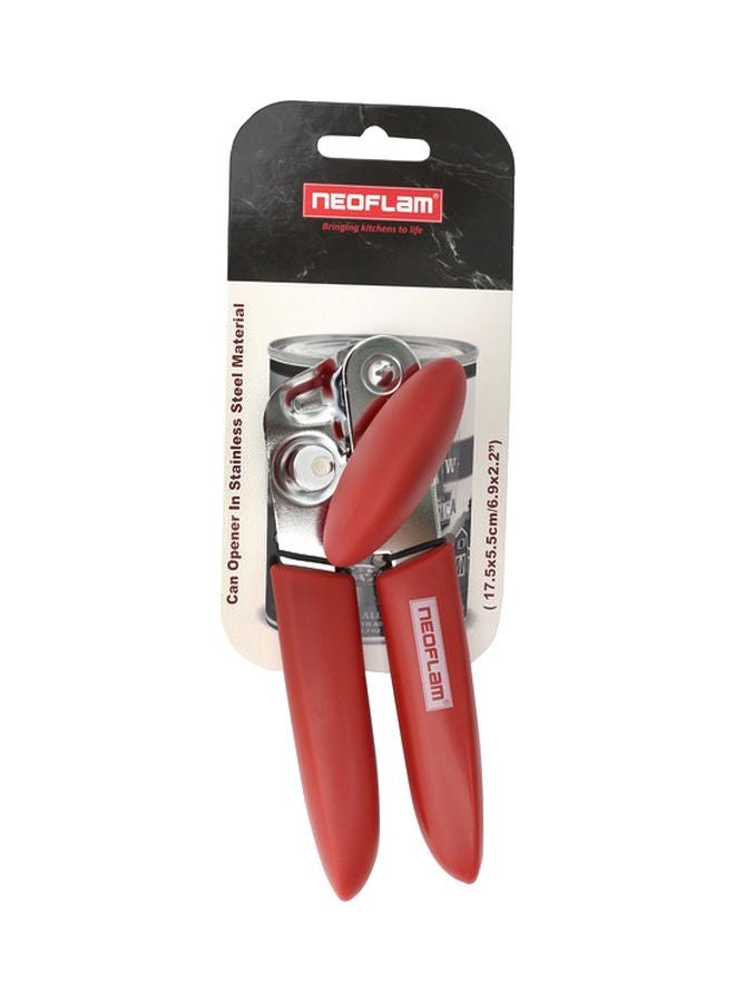 Neoflam - Sturdy Can Opener Red/Silver 17.5x5.5cm - Image 1
