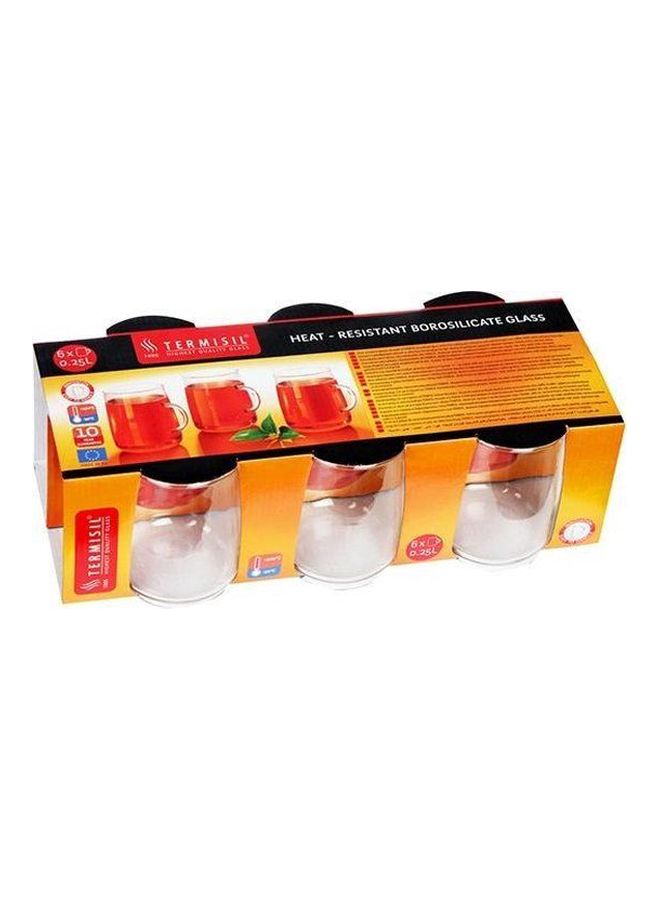 ترميسيل مجموعة مكونة من 6 قطع مج مصنوع من زجاج البوروسيليكات شفاف - Image 1
