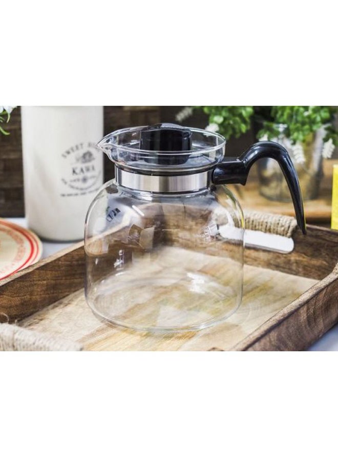ترميسيل إبريق شاي ماجا بتصميم بسيط مع مقبض زجاج شفاف - Image 2