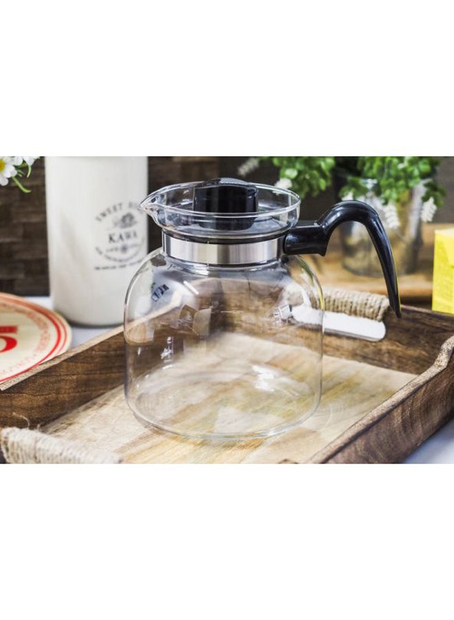 ترميسيل إبريق شاي إيوا مخروطي الشكل بمقبض زجاج شفاف - Image 2
