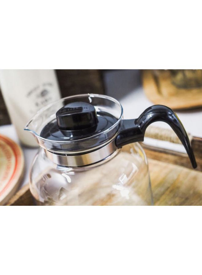 ترميسيل إبريق شاي إيوا مخروطي الشكل بمقبض زجاج شفاف - Image 3