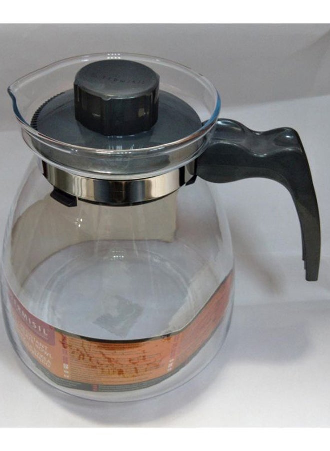 Termisil Glass Cone Tea Pot Grey/Clear/Silver - Image 2