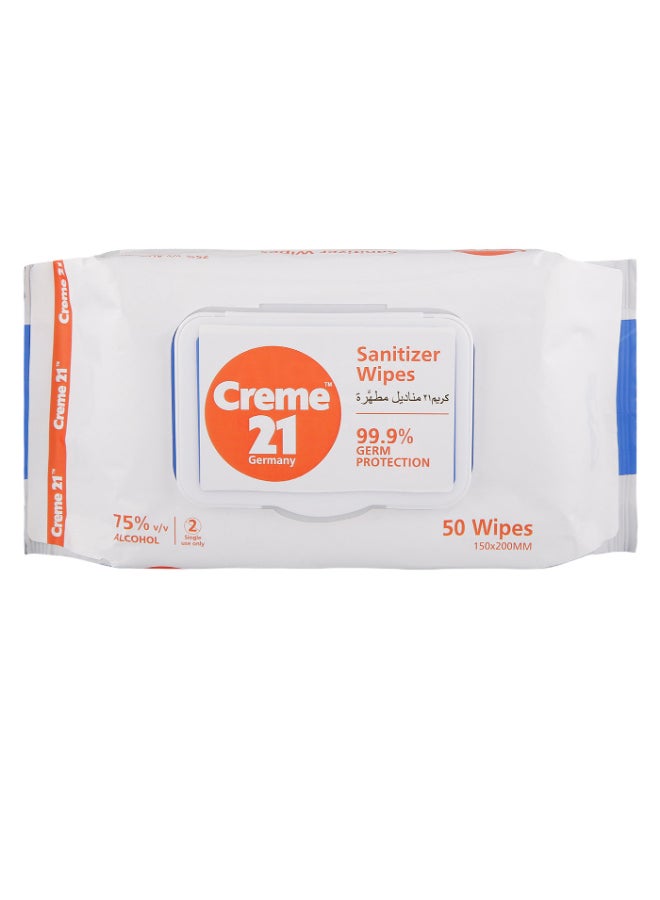 Creme21 50-Piece Grem Protection Sanitizer Wipes Set 15 x 20cm - Image 1