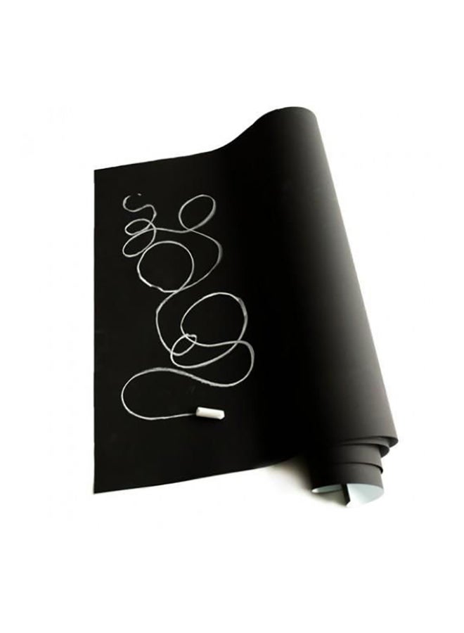 Chalk Board Wall Sticker Black 100x45cm - Image 1