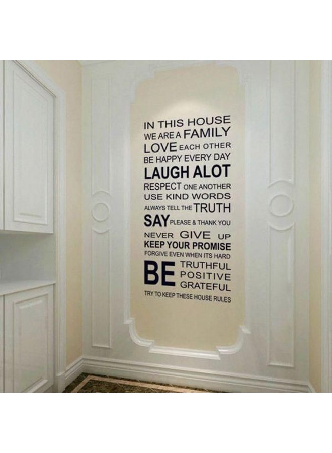 ملصق جداري ثلاثي الأبعاد بتصميم كلمات إنجليزية أسود 60x90سم - Image 2