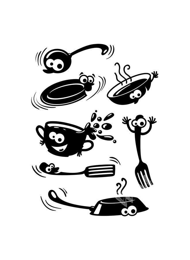 Waterproof Wall Sticker Black 70x100cm