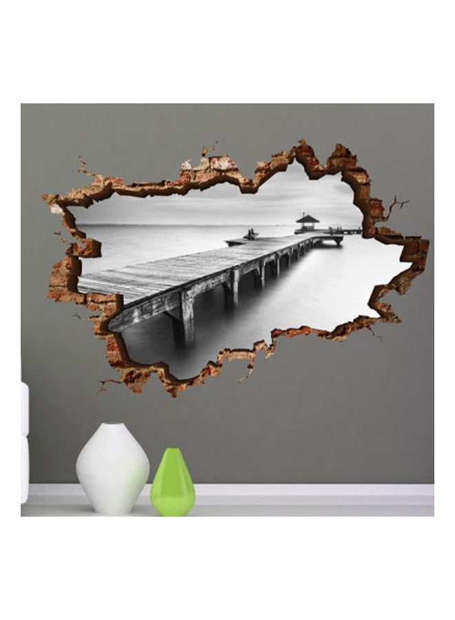 3D Wall Sticker Grey/Brown 85x130cm - Image 1