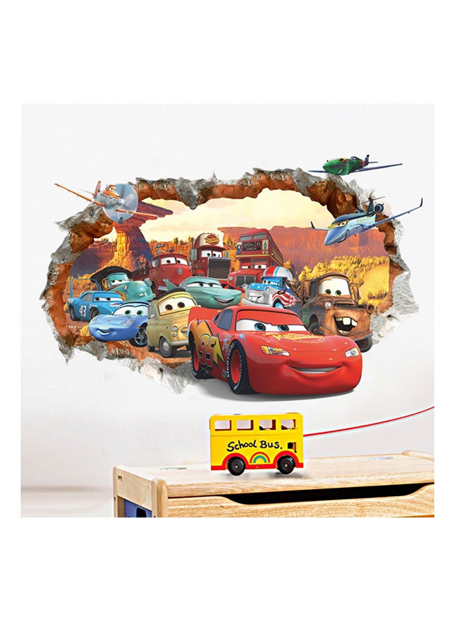ملصق جداري بطبعة سيارة متعدد الألوان 50x70سم - Image 1