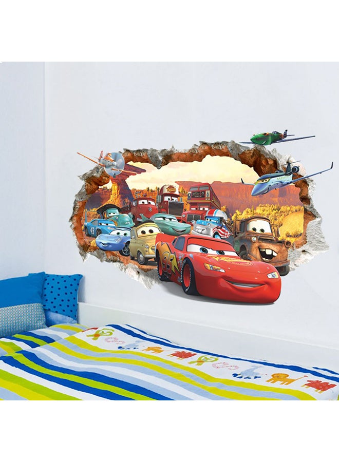 ملصق جداري بطبعة سيارة متعدد الألوان 50x70سم - Image 2